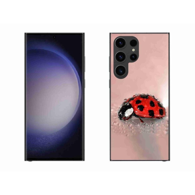 Gelový kryt mmCase na mobil Samsung Galaxy S23 Ultra 5G - beruška