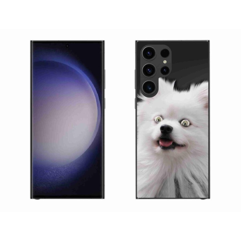 Gelový kryt mmCase na mobil Samsung Galaxy S23 Ultra 5G - bílý špic