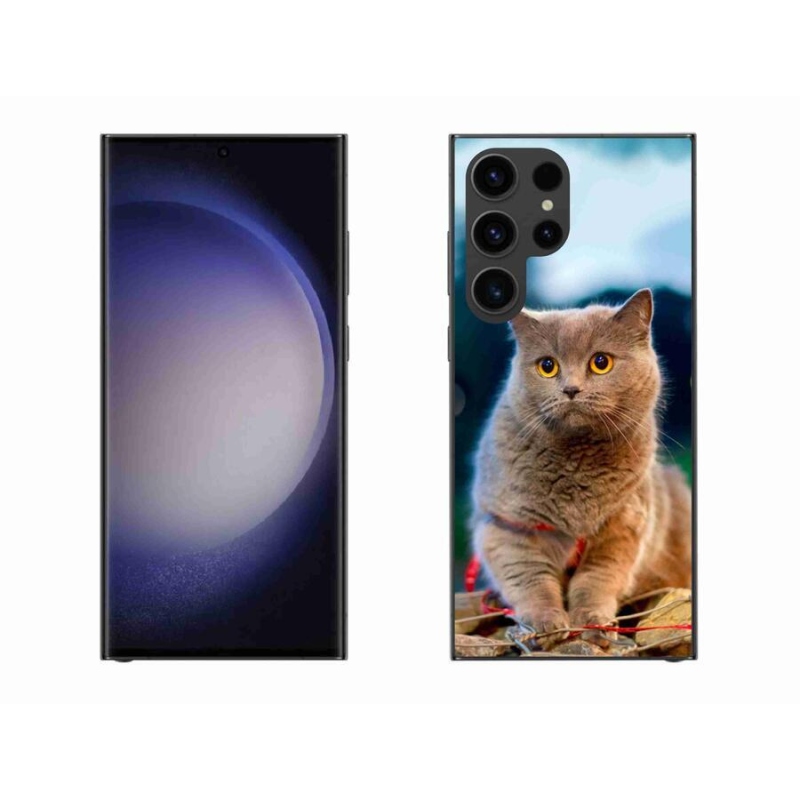 Gelový kryt mmCase na mobil Samsung Galaxy S23 Ultra 5G - britská modrá 2