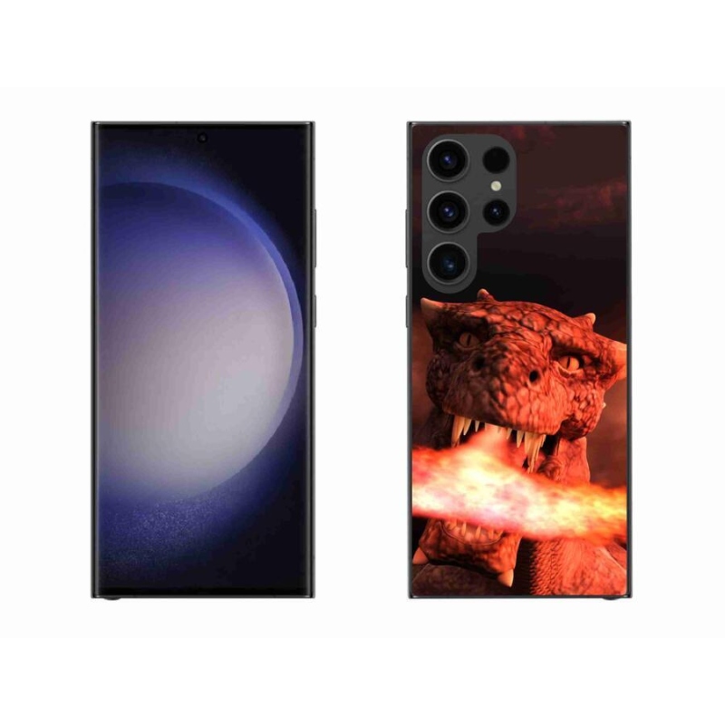 Gelový kryt mmCase na mobil Samsung Galaxy S23 Ultra 5G - drak