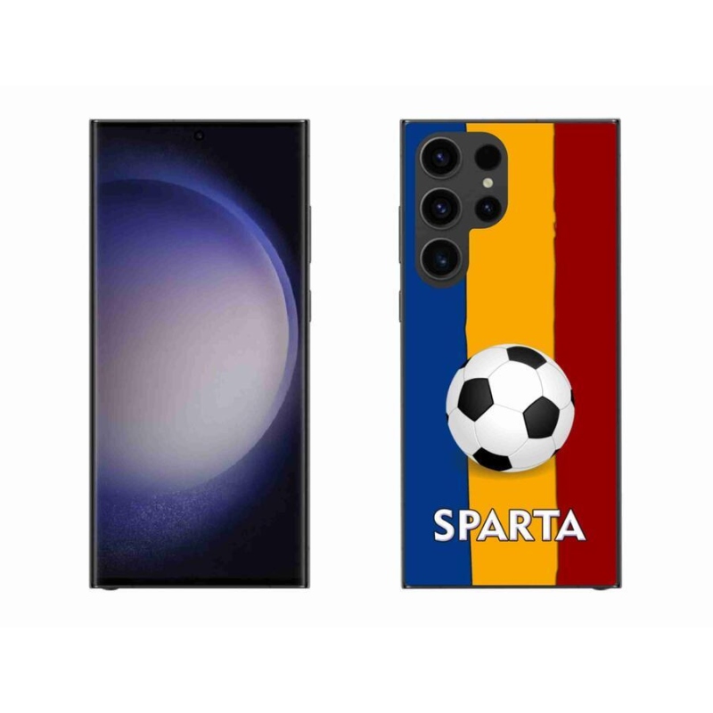 Gelový kryt mmCase na mobil Samsung Galaxy S23 Ultra 5G - fotbal 1