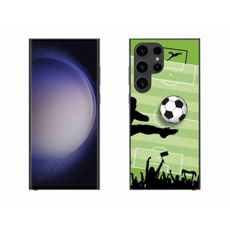 Gelový kryt mmCase na mobil Samsung Galaxy S23 Ultra 5G - fotbal 3
