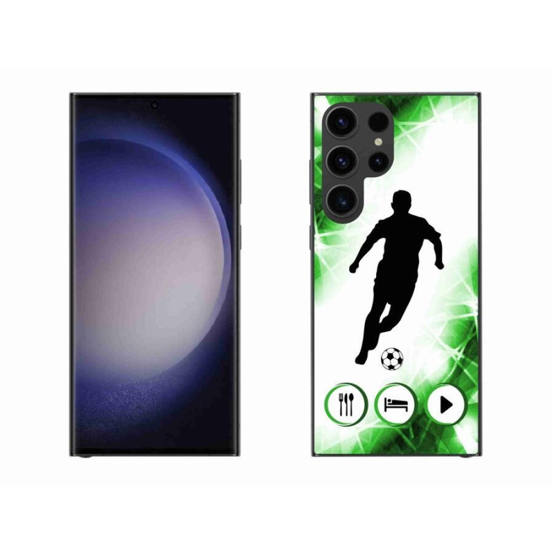 Gelový kryt mmCase na mobil Samsung Galaxy S23 Ultra 5G - fotbalista
