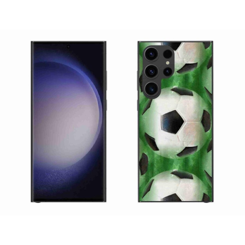 Gelový kryt mmCase na mobil Samsung Galaxy S23 Ultra 5G - fotbalový míč