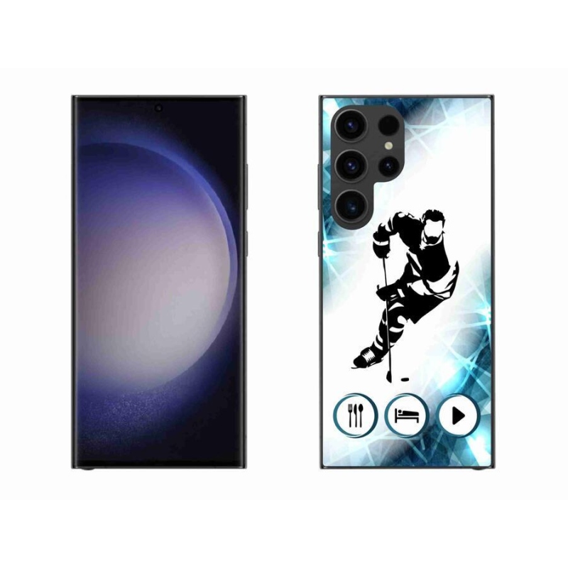 Gelový kryt mmCase na mobil Samsung Galaxy S23 Ultra 5G - hokej 1