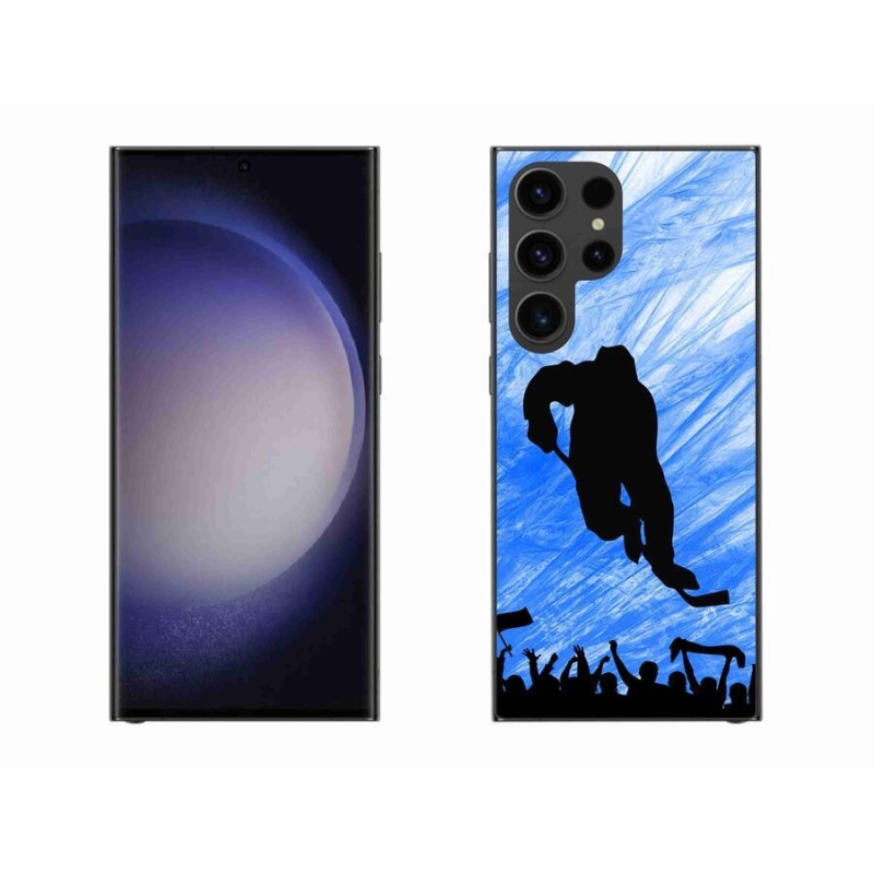 Gelový kryt mmCase na mobil Samsung Galaxy S23 Ultra 5G - hokejový hráč