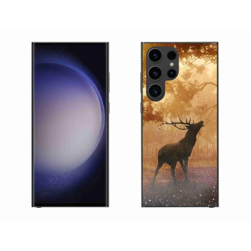 Gelový kryt mmCase na mobil Samsung Galaxy S23 Ultra 5G - jelen v říji