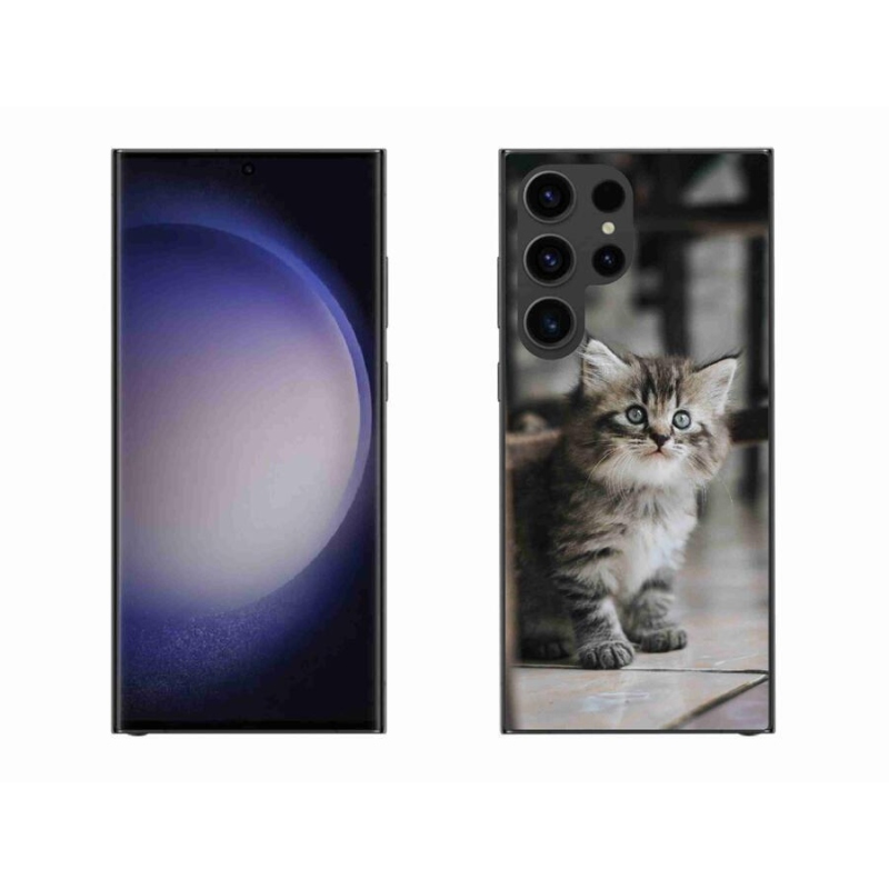 Gelový kryt mmCase na mobil Samsung Galaxy S23 Ultra 5G - koťátko