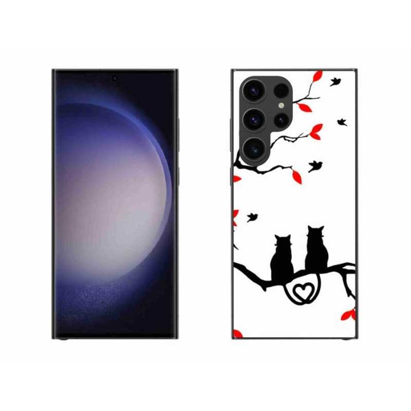 Gelový kryt mmCase na mobil Samsung Galaxy S23 Ultra 5G - kočičí láska