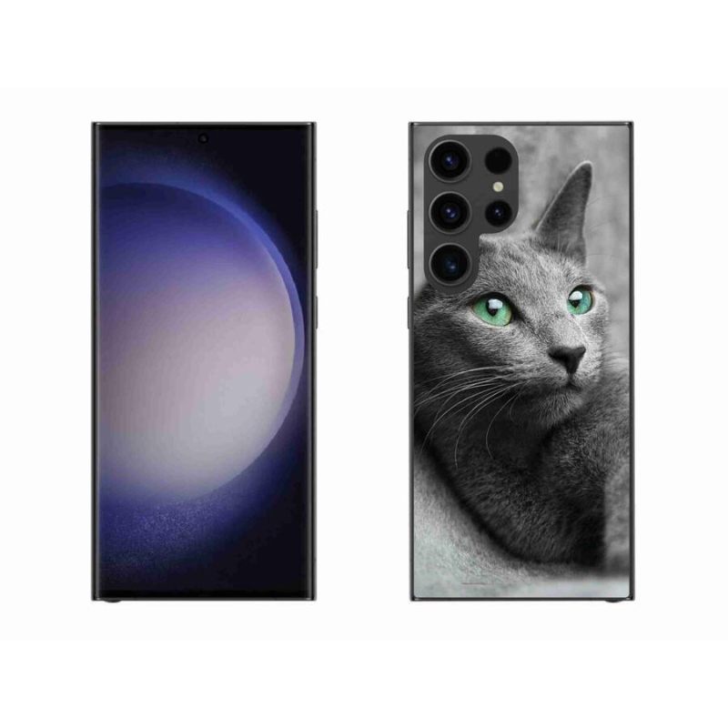 Gelový kryt mmCase na mobil Samsung Galaxy S23 Ultra 5G - kočka 2