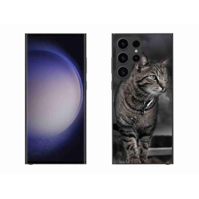 Gelový kryt mmCase na mobil Samsung Galaxy S23 Ultra 5G - kočka