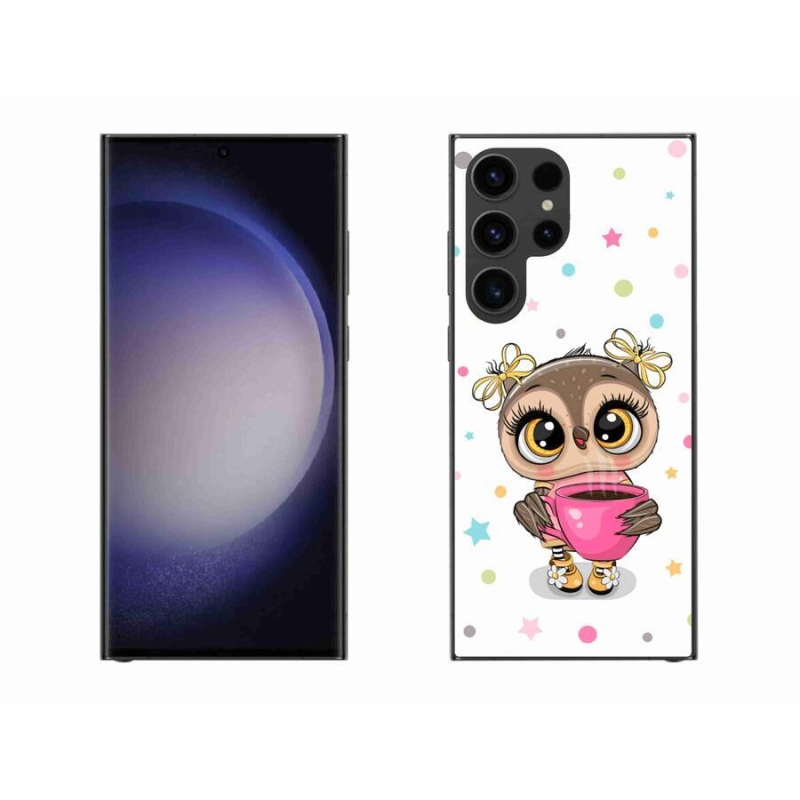 Gelový kryt mmCase na mobil Samsung Galaxy S23 Ultra 5G - kreslená sovička