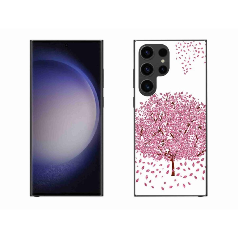 Gelový kryt mmCase na mobil Samsung Galaxy S23 Ultra 5G - kreslený strom s listy