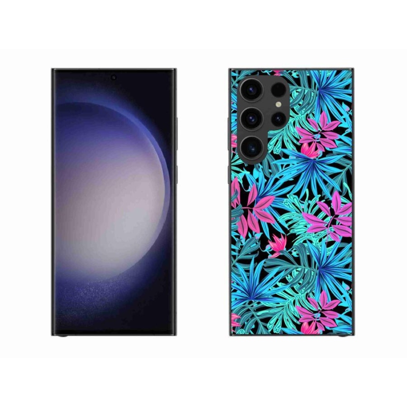 Gelový kryt mmCase na mobil Samsung Galaxy S23 Ultra 5G - květiny 3