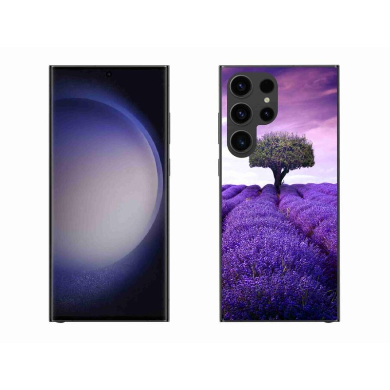 Gelový kryt mmCase na mobil Samsung Galaxy S23 Ultra 5G - levandulová louka