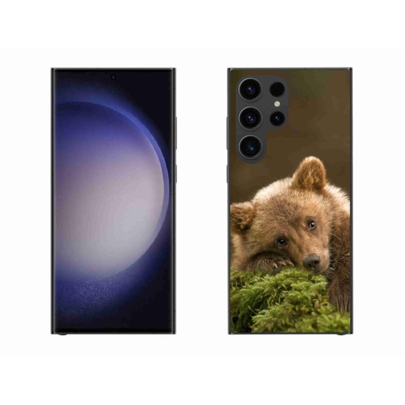 Gelový kryt mmCase na mobil Samsung Galaxy S23 Ultra 5G - medvěd