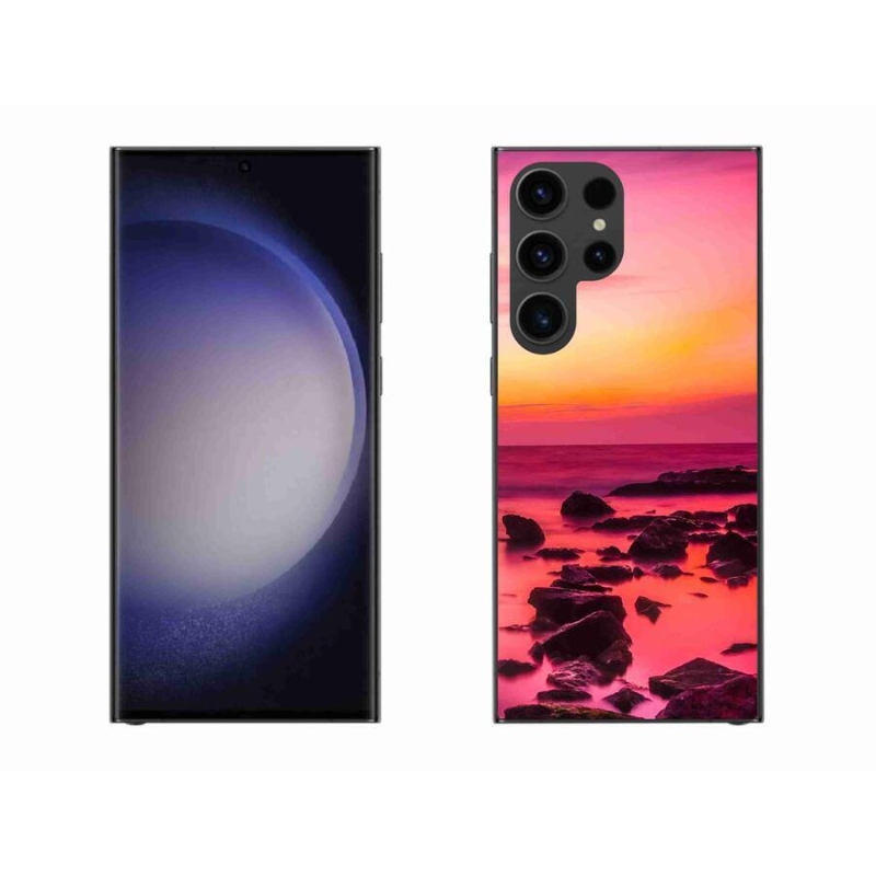 Gelový kryt mmCase na mobil Samsung Galaxy S23 Ultra 5G - moře a záře