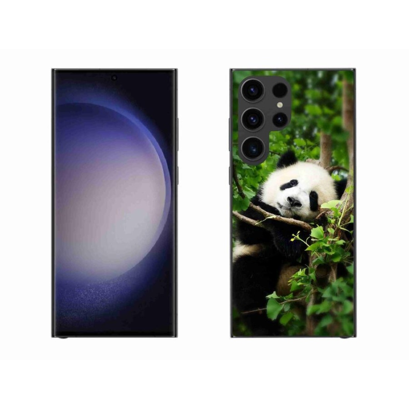 Gelový kryt mmCase na mobil Samsung Galaxy S23 Ultra 5G - panda