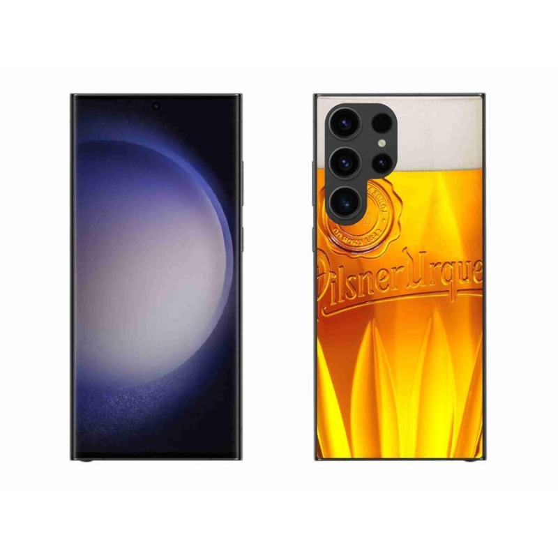 Gelový kryt mmCase na mobil Samsung Galaxy S23 Ultra 5G - pivo