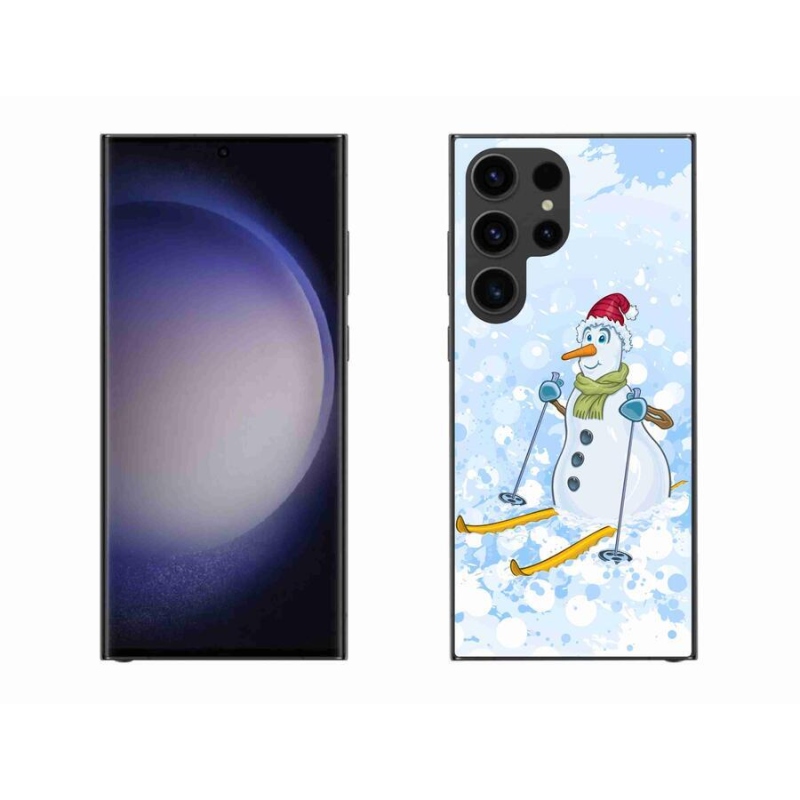 Gelový kryt mmCase na mobil Samsung Galaxy S23 Ultra 5G - sněhulák