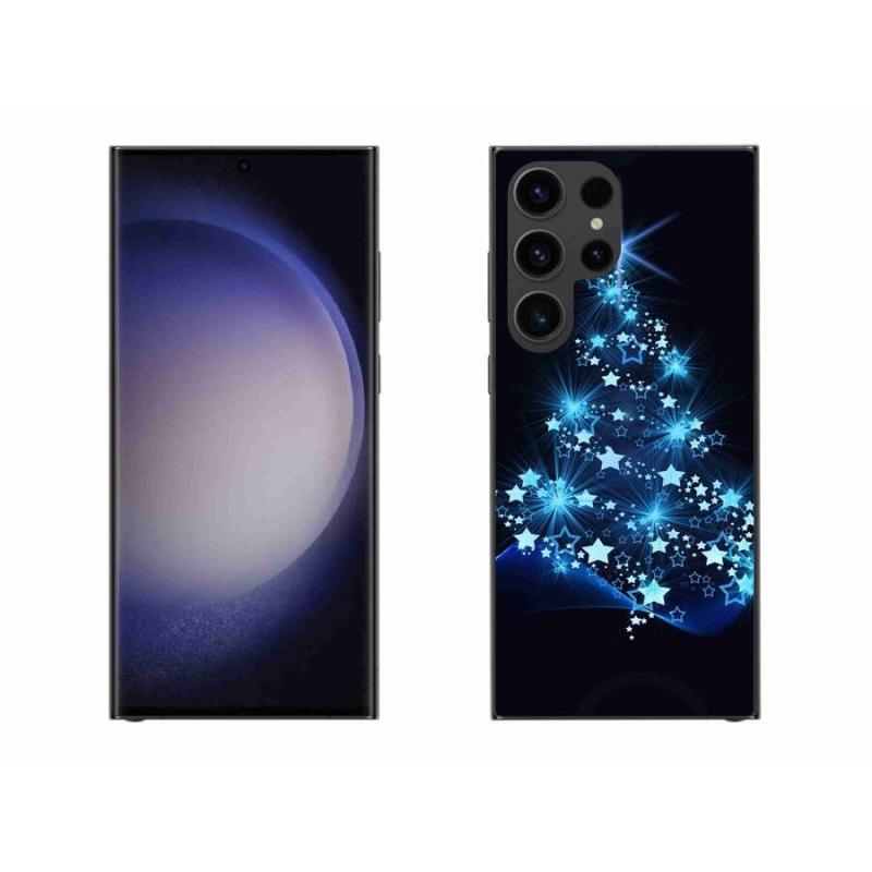 Gelový kryt mmCase na mobil Samsung Galaxy S23 Ultra 5G - vánoční stromek