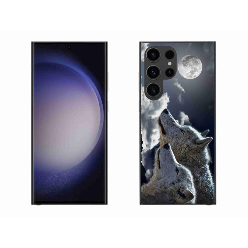 Gelový kryt mmCase na mobil Samsung Galaxy S23 Ultra 5G - vlci