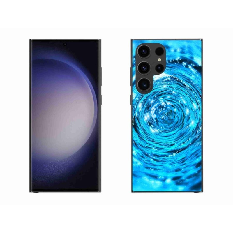 Gelový kryt mmCase na mobil Samsung Galaxy S23 Ultra 5G - vodní vír