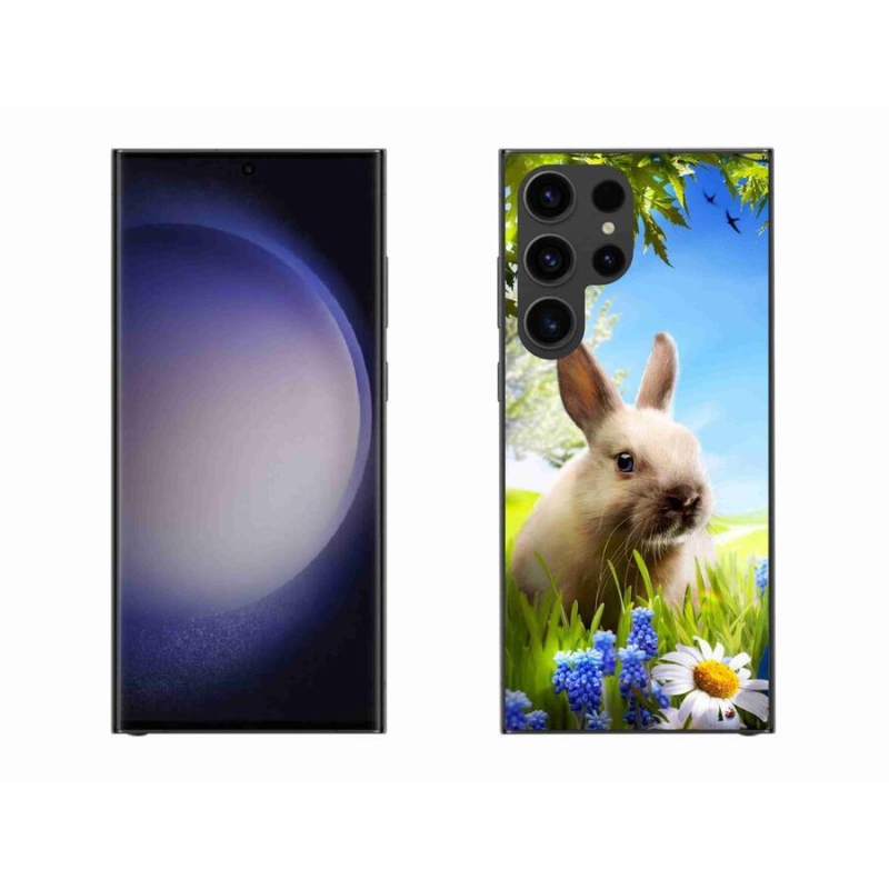 Gelový kryt mmCase na mobil Samsung Galaxy S23 Ultra 5G - zajíček