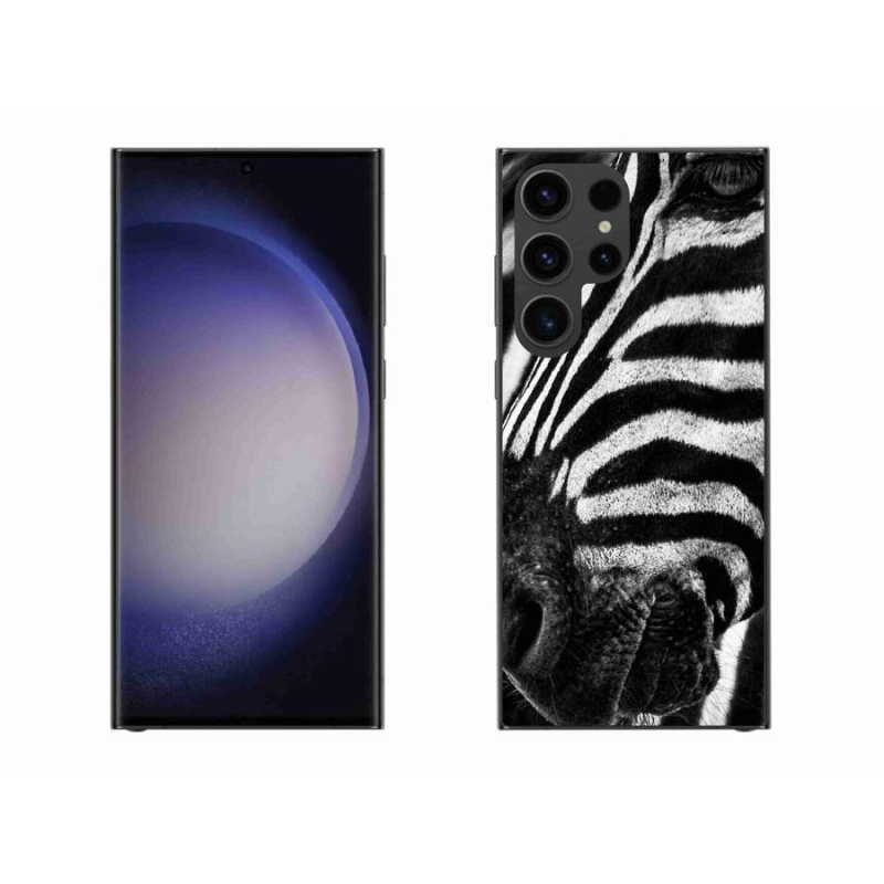 Gelový kryt mmCase na mobil Samsung Galaxy S23 Ultra 5G - zebra