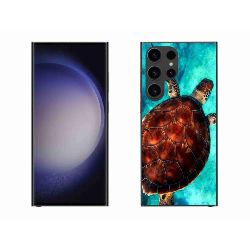Gelový kryt mmCase na mobil Samsung Galaxy S23 Ultra 5G - želva