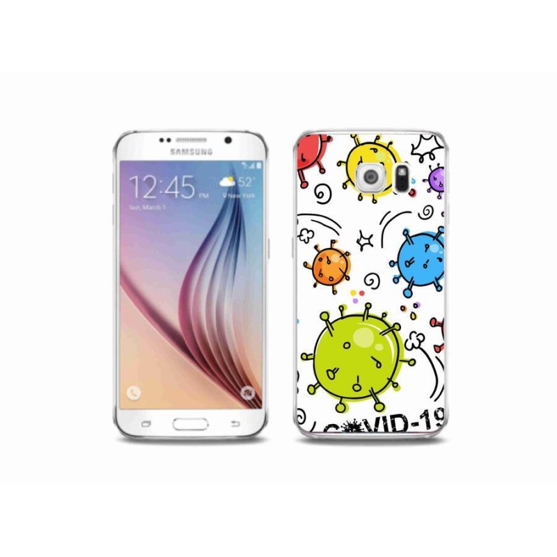 Gelový kryt mmCase na mobil Samsung Galaxy S6 - covid 2