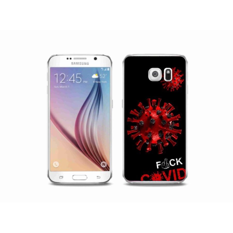 Gelový kryt mmCase na mobil Samsung Galaxy S6 - covid 3
