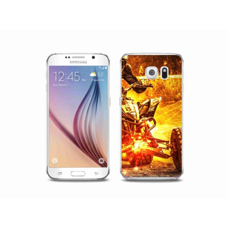 Gelový kryt mmCase na mobil Samsung Galaxy S6 - čtyřkolka