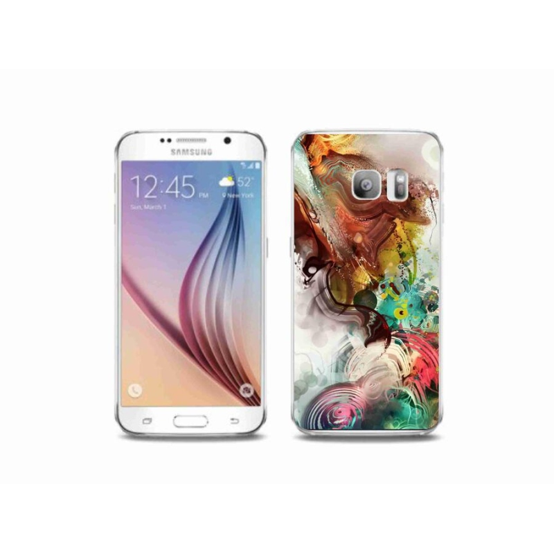 Gelový kryt mmCase na mobil Samsung Galaxy S6 Edge - abstrakt 1