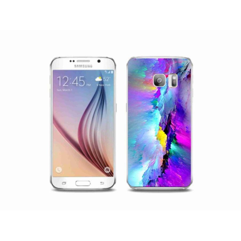 Gelový kryt mmCase na mobil Samsung Galaxy S6 Edge - abstrakt