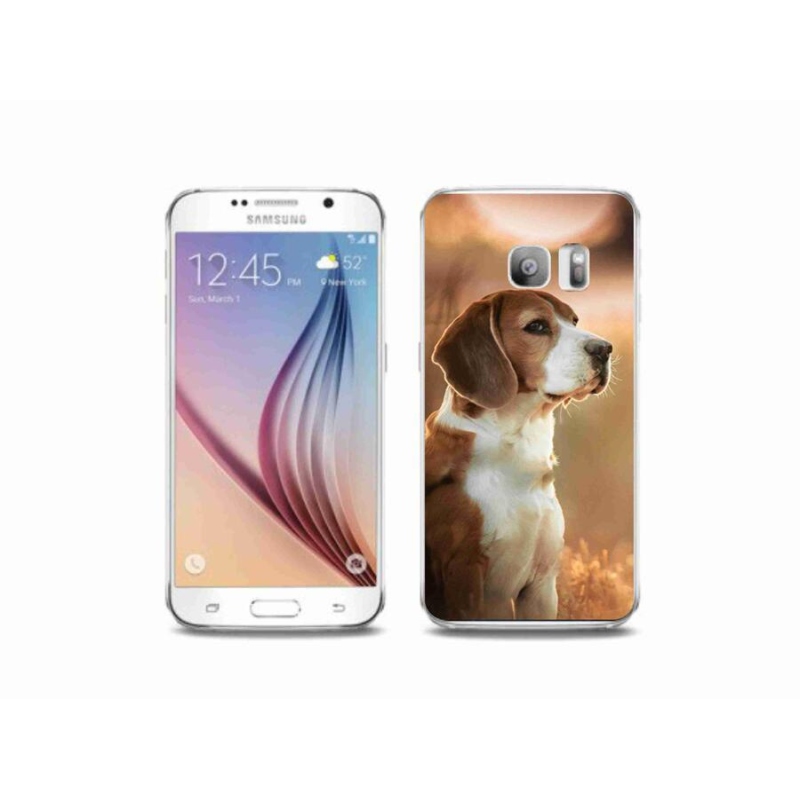 Gelový kryt mmCase na mobil Samsung Galaxy S6 Edge - bígl