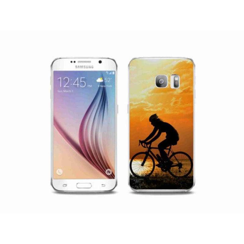Gelový kryt mmCase na mobil Samsung Galaxy S6 Edge - cyklovýlet