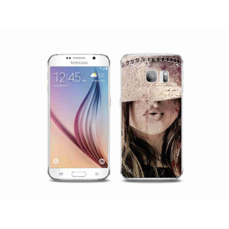 Gelový kryt mmCase na mobil Samsung Galaxy S6 Edge - dívka
