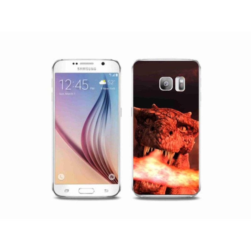 Gelový kryt mmCase na mobil Samsung Galaxy S6 Edge - drak