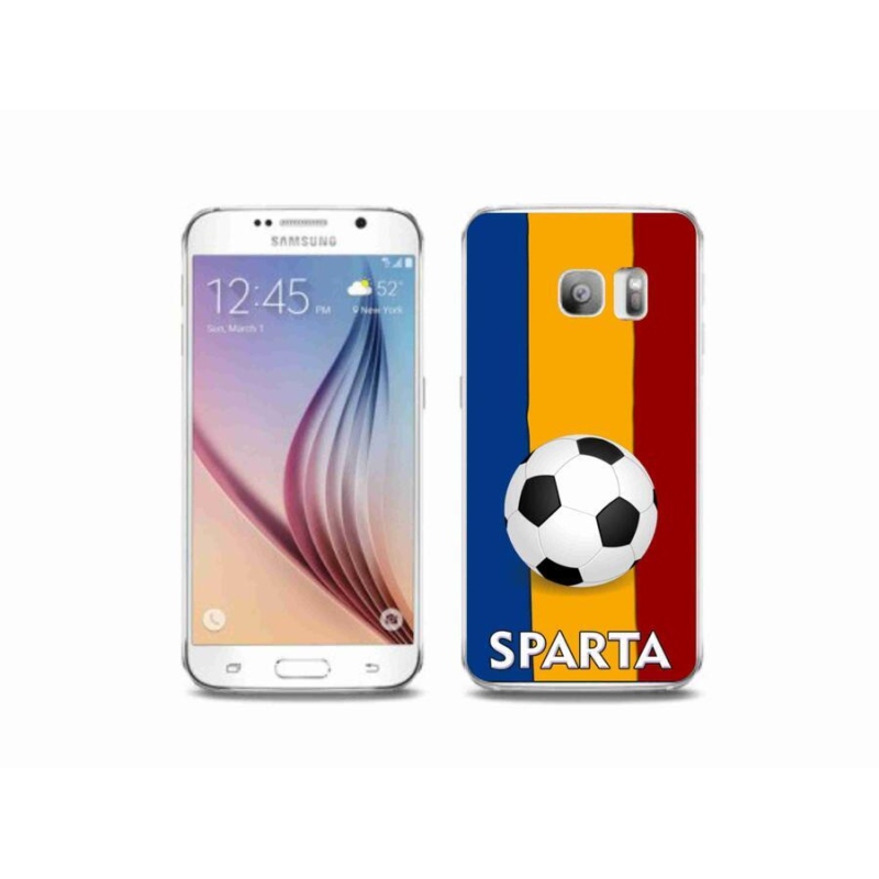 Gelový kryt mmCase na mobil Samsung Galaxy S6 Edge - fotbal 1