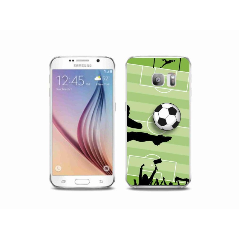 Gelový kryt mmCase na mobil Samsung Galaxy S6 Edge - fotbal 3