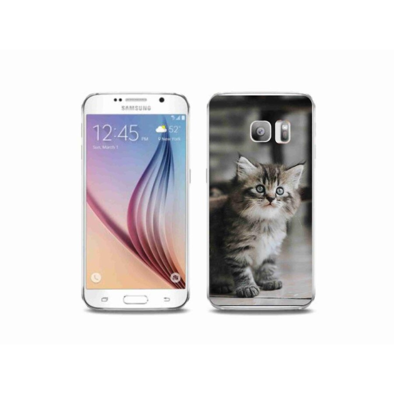 Gelový kryt mmCase na mobil Samsung Galaxy S6 Edge - koťátko