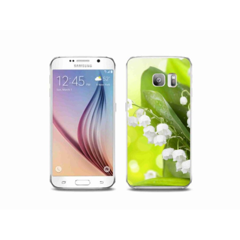 Gelový kryt mmCase na mobil Samsung Galaxy S6 Edge - konvalinka