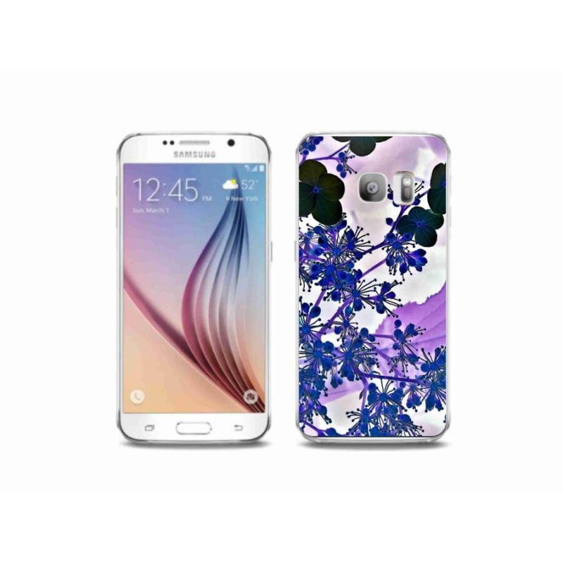 Gelový kryt mmCase na mobil Samsung Galaxy S6 Edge - květ hortenzie