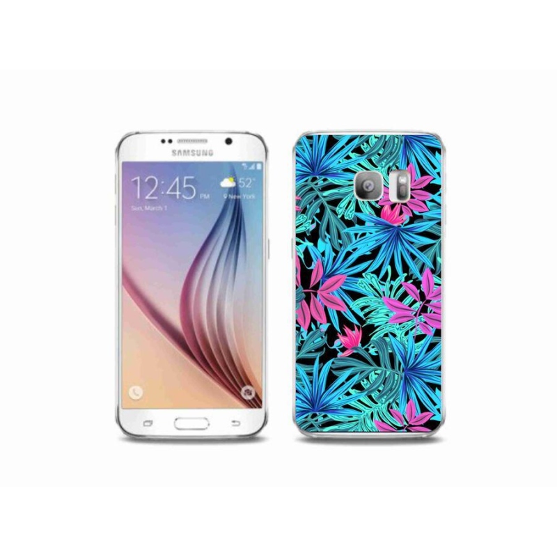Gelový kryt mmCase na mobil Samsung Galaxy S6 Edge - květiny 3