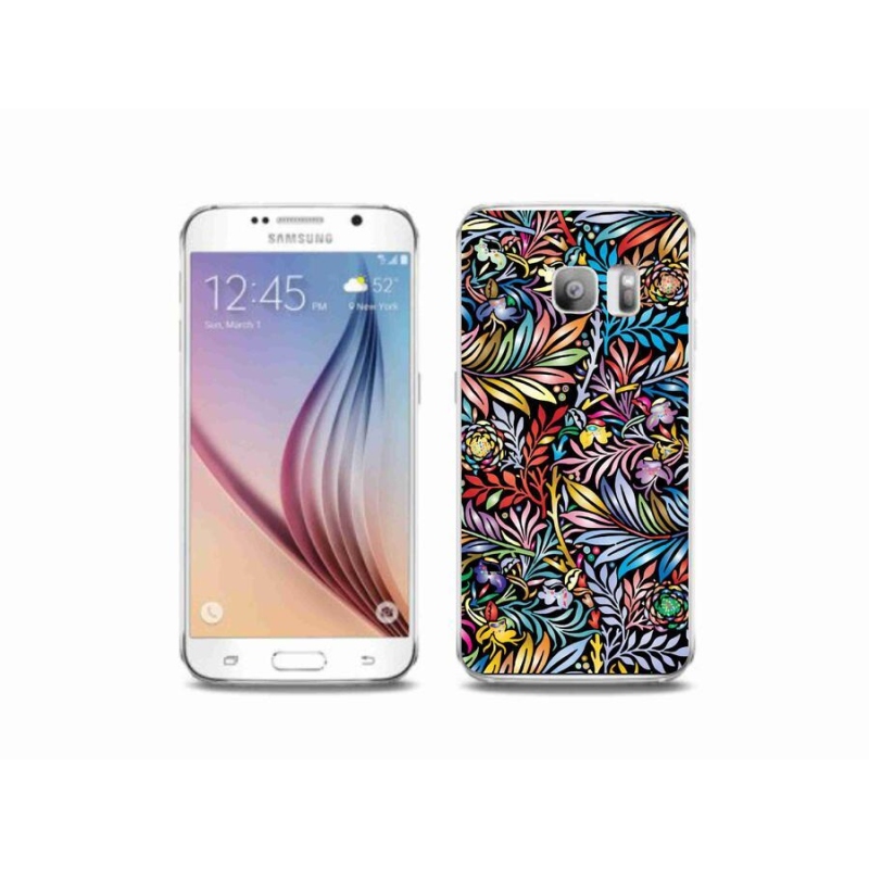 Gelový kryt mmCase na mobil Samsung Galaxy S6 Edge - květiny 5
