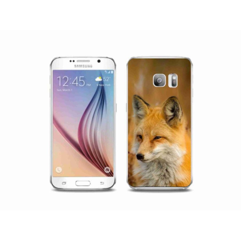Gelový kryt mmCase na mobil Samsung Galaxy S6 Edge - liška