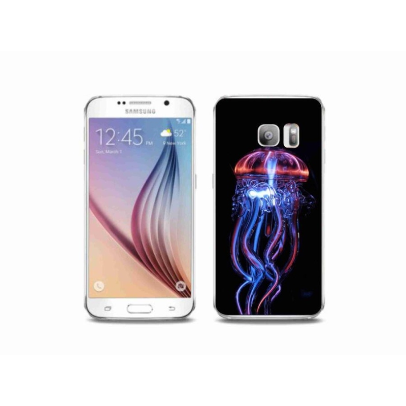 Gelový kryt mmCase na mobil Samsung Galaxy S6 Edge - medúza