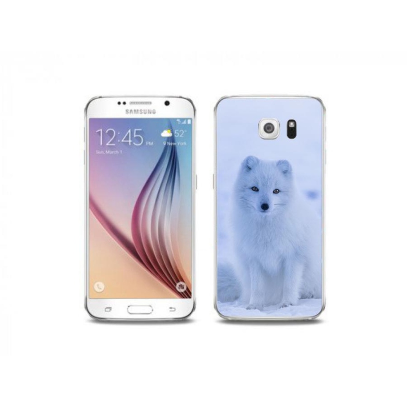 Gelový kryt mmCase na mobil Samsung Galaxy S6 Edge - polární liška