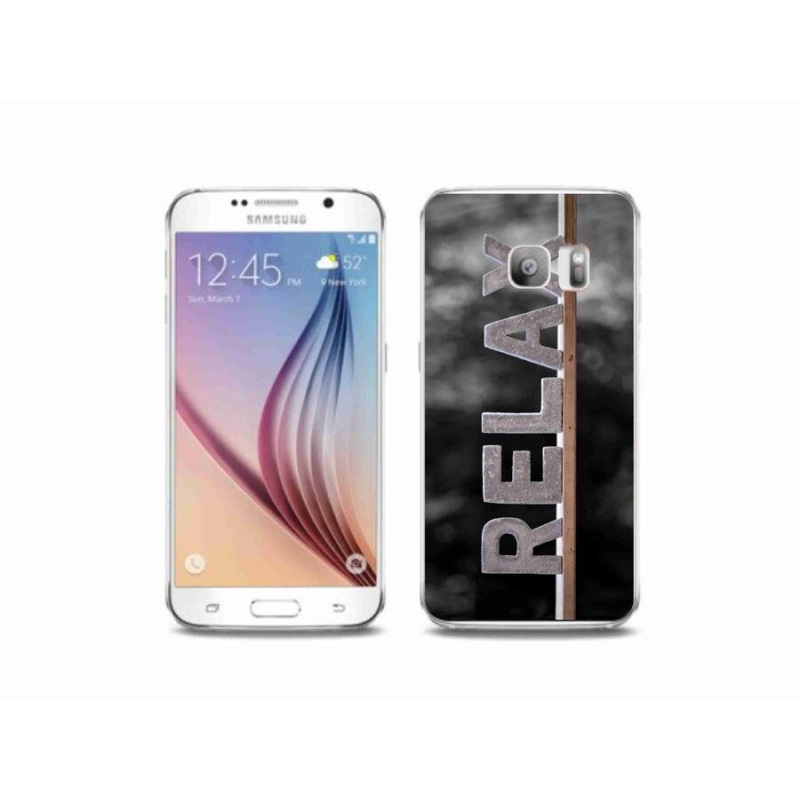 Gelový kryt mmCase na mobil Samsung Galaxy S6 Edge - relax 1